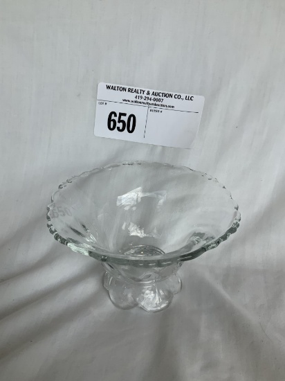 Small Crystal Heisey Dish - Marked