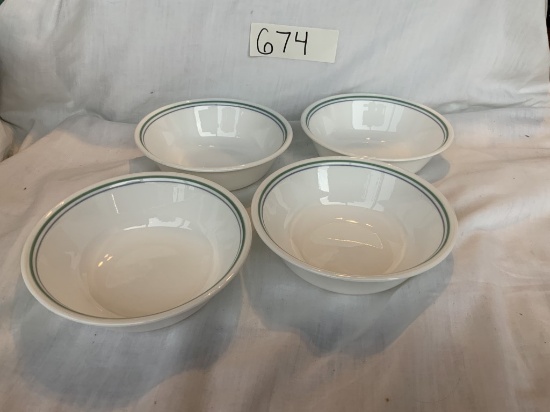 4 Corelle bowl
