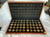 (50) Gold Plated State Quarters w/Show Box