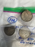 (1) 1879, (1) 1880's and (1) Silver Morgan Dollars