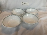 4 Corelle bowl