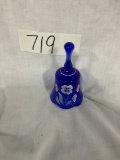 Fenton Bell hand painted by D. Snyder- Cobalt Blue