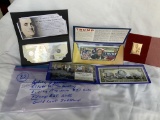 Replica 5 Grams Silver Currency Strike, Living Presidents $2 Bill, Trump $2 Bill and Gold Leaf 37 Ce