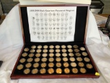 (56) Gold Plated State Quarters in Show Box