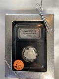 Commemorative Declaration of Independence (1770's) Half Oz. Silver Coin