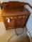 Walnut burled commode