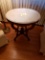 Marble top parlor stand oval