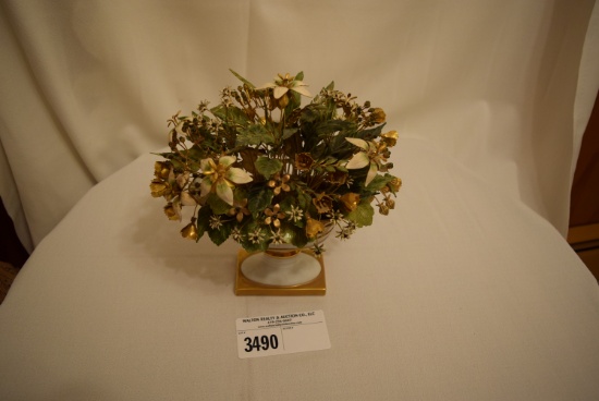 The Gorham Company Metal Flowers in Vase