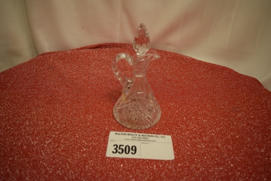 Hawkes Cruet Cut Glass