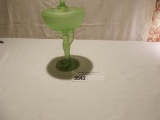 ** Rare Tiffin Green Satin Naked Woman McKee