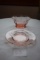 Tiffin Glass Pink Persian Pheasant Finger Bowl and Liner