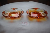 Tiffin Amberina Candy Dishes Pair ???????
