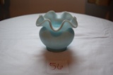 Fenton Blue Rose Bowl