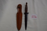 Wooden Handle Straight Blade w/ Belt Loop Case