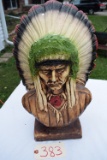 Ceramic Indian Chief Bust