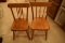 2 Children's Wooden Chairs