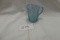 Beatty Blue Ribbed Pattern Small Pitcher