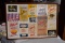 Large Framed Collection of Old Ballreich Potato Chip Bags *