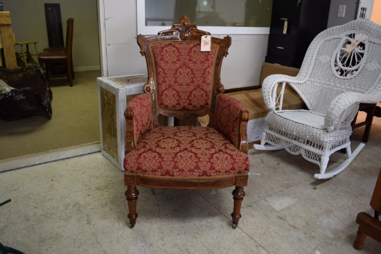 Walnut Burled Victorian Chair *