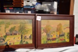 Pair of Grandma Moses s Framed *