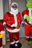 Black Santa Clause - Motion Detection, Talks - Works Perfectly *