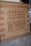 Large Framed Hand Sewn Detailed Quilt Top - India?,  58.5