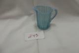 Beatty Blue Ribbed Pattern Small Pitcher