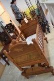 Walnut Cradle W/carved eagle *