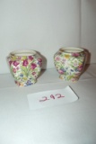 Pair of Chintz - Royal Winton - Springtime & Summertime - 3-1/4