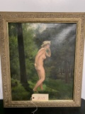 Framed Nude Painting, (see copy of signatures), 23