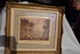 R. Earlom Fecit Framed Engraving Picture *