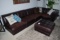 5 Piece Leather Sectional w/ottoman