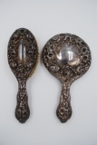 Silver Dresser Brush and mirror set