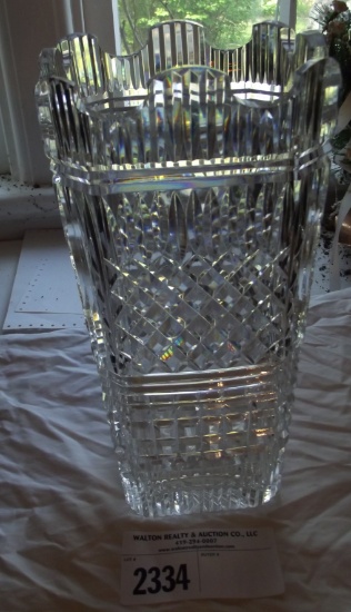 Crystal 12" Sq. Vase