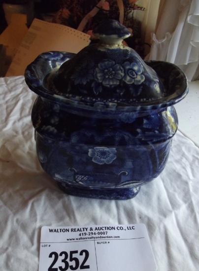 Blue Covered Dish