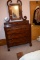 4 Drawer Walnut Dresser w/ hankie boxes