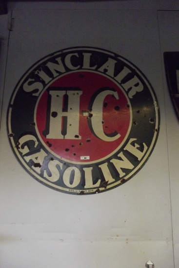 Sinclair Gasoline Porclain Sign 2-Sided 48"