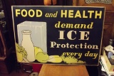 Food and  Health CardBoard Sign