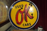 Used OK cars neon sign