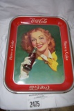 Coca Cola tray - metal 10 1/2 x 13 1/4