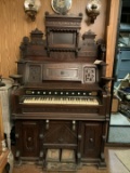 R. Shoninger Pump Organ w/ candle holders (v. ornate)
