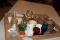 Misc Glass - Toothpick holders, candle holders, S&P shakers