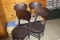 Set of 4 Solid Oak Bottom Chairs