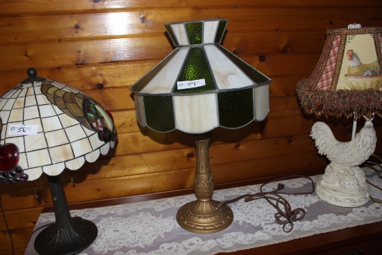 Green/White Top Lamp