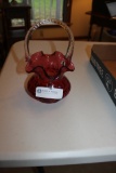 Fenton Cranberry Basket