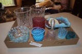 Misc Glass - Blue Hobnail, Cranberry, Tooth Pick Holders