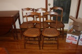 5 Cane Bottom Chairs