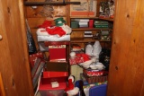 Contents of Closet - Christmas Décor, Totes and Boxes