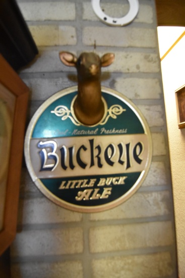 Buckeye Little Buck Ale Sign