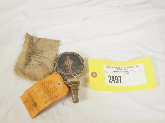 Boyce MotoMeter w/tag and cloth pouch